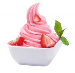 Preparing frozen yogurt with real (frozen) fruit
